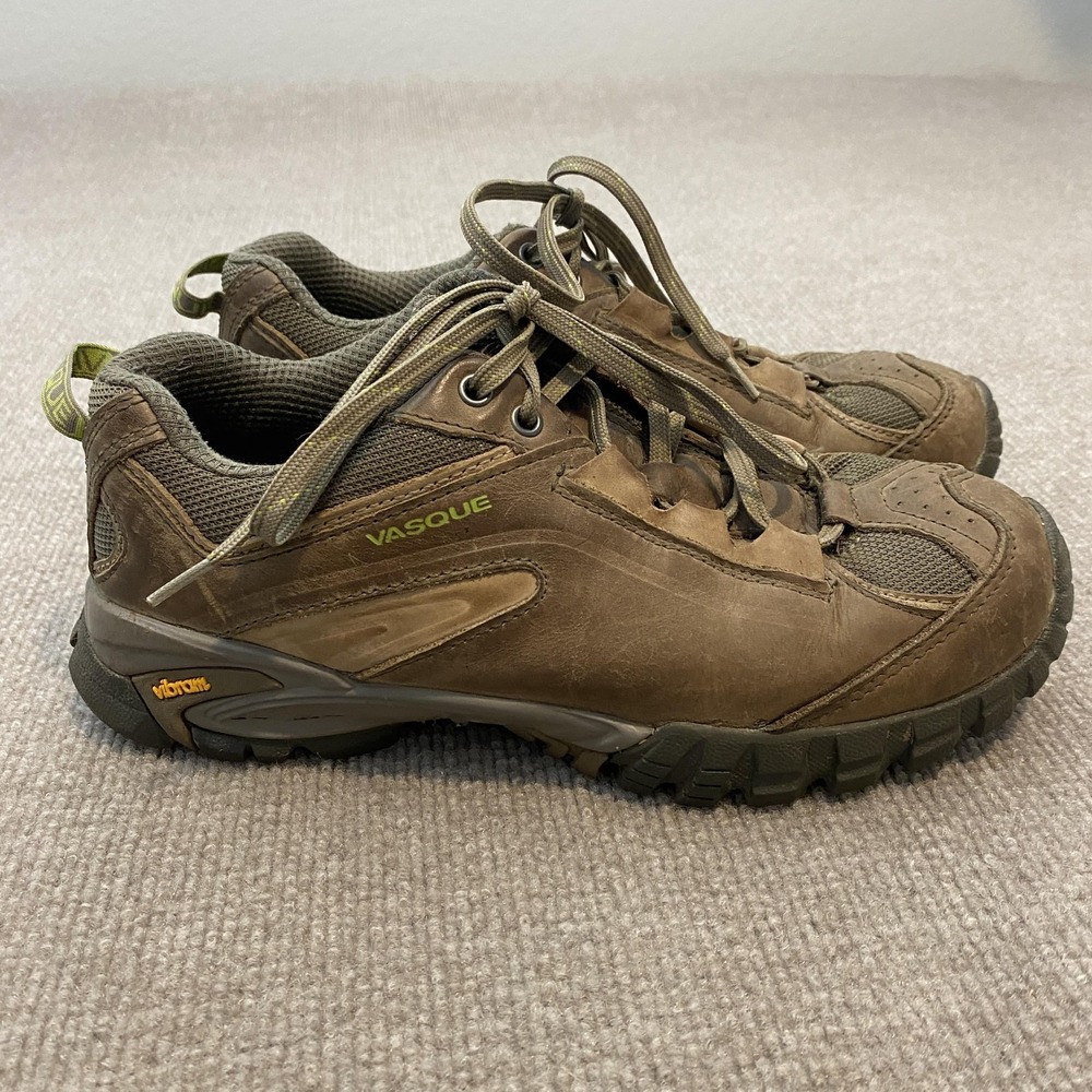 Vasque Shoes Womens Size 9 Brown Leather Vibram Trail Hiking 7067 M Sneakers